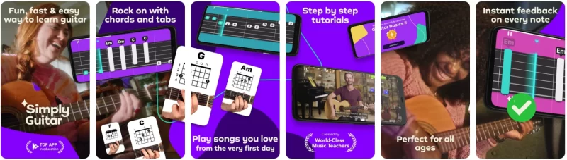 Simply Guitar 吉他学习 v9.7.30 解锁高级版-مەرمەر بىلوگى