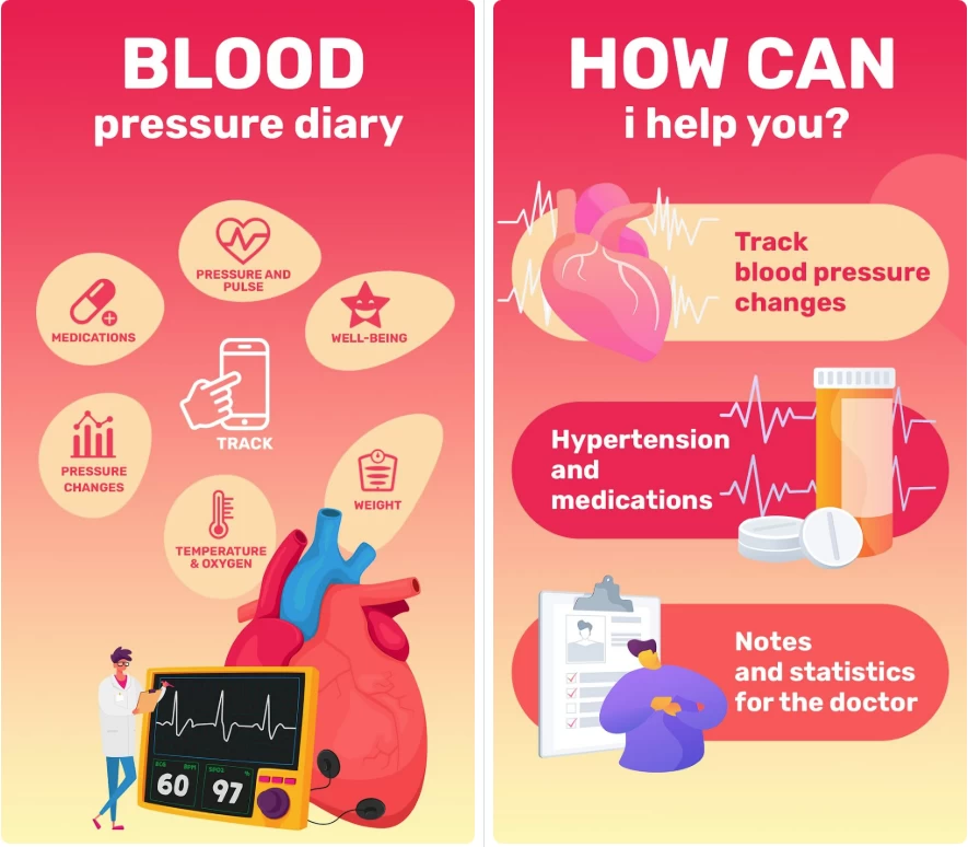 Blood Pressure Tracker 血压记录追踪器 v3.6.8 解锁高级版-مەرمەر بىلوگى