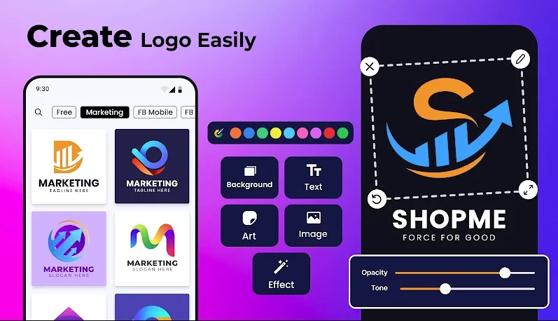 LogoX Logo Maker & Logo Creator v5.4.8 解锁高级版-مەرمەر بىلوگى