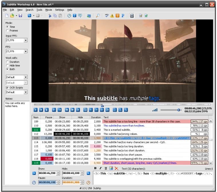 Subtitle Workshop 字幕编辑工具 v6.3.5 中文版-مەرمەر بىلوگى
