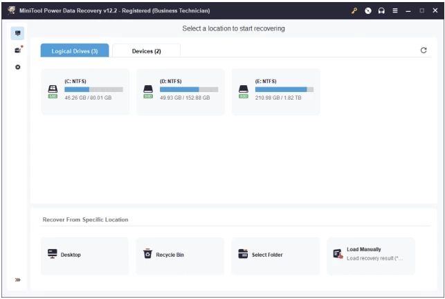 MiniTool Power Data Recovery 数据恢复软件 v12.9 便携版-مەرمەر بىلوگى