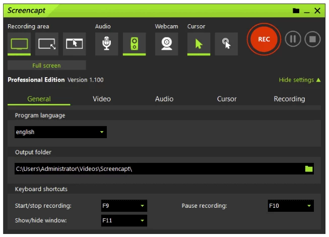 ASCOMP Screencapt Pro 屏幕捕捉录制工具 v3.005 便携版-مەرمەر بىلوگى