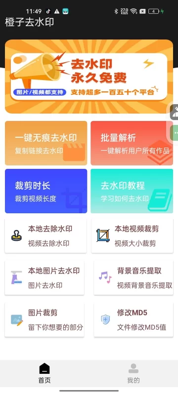 橙子去水印 v5.7 支持批量解析 150+平台通用-مەرمەر بىلوگى