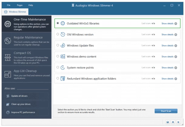 Auslogics Windows Slimmer 系统优化工具 v5.2.0.6 便携版-مەرمەر بىلوگى