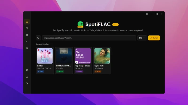 SpotiFLAC Spotify无损音乐下载工具 v7.2.1 便携版-مەرمەر بىلوگى