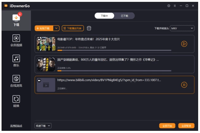 iDownerGo 流媒体网络视频下载工具 v11.2.1 多语便携版-مەرمەر بىلوگى